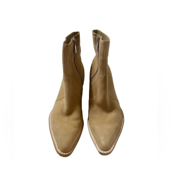 Dolce Vita Volli Suede Pointed Toe Bootie Boot Tan Western Womens Size 6 - Picture 3 of 7